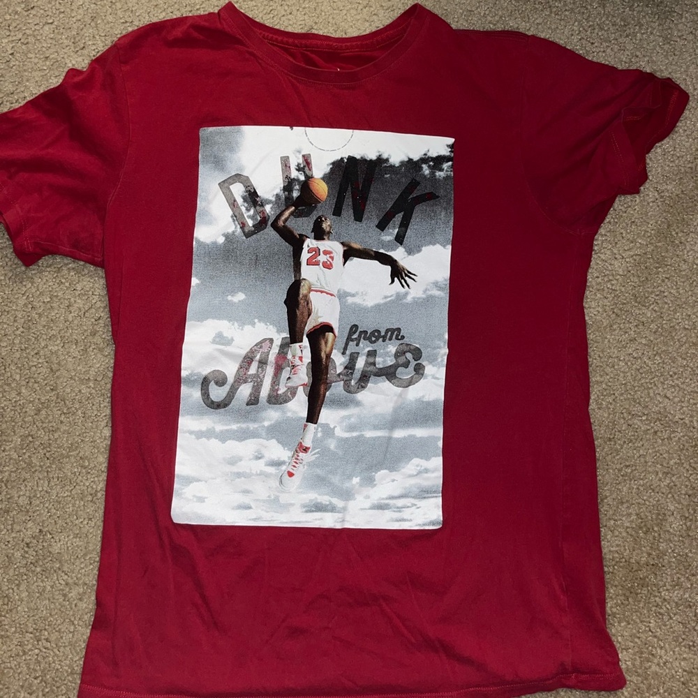 Jordan Vintage Graphic Tee Red Men’s Size Medium